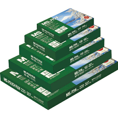 [ラミネートフィルム]（株）明光商会 MS　パウチフィルム　MP15−6090　MP15-6090 1箱（100枚入）【431-5103】