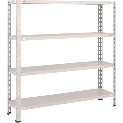 ★[スチール製軽量棚（中棚ボルトレスタイプ）]トラスコ中山（株） TRUSCO スチールラック 軽量棚 中棚ボルトレス型1200X300X1200 4段 ネオグレー 1台【503-5201】【代引不可商品】