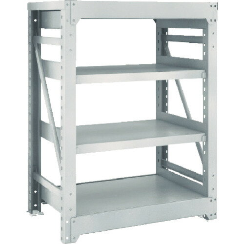 [スチール製重量棚（ボルト式）]【送料無料】 TRUSCO スチールラック M10型重量棚 900X620XH1200 4段 単体 ネオグレー 1台【代引不可・メー直】【北海道・沖縄送料別途】【smtb-KD】【法人様方のみのお取扱いとなります】