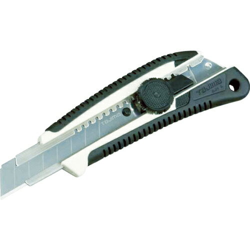 [カッターナイフ]【強力ネジ式ロックの厚物切断用カッター！】（株）TJMデザイン タジマ ネジプロ グリーL ホワイト クリアケース LC561WCL 1個【813-4879】