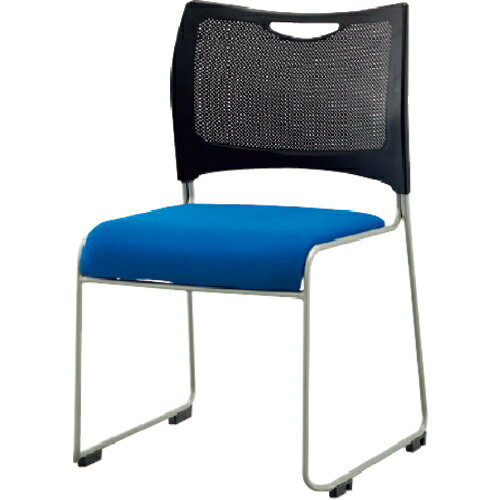 [会議用チェア]アイリスチトセ（株） IRIS ミーティングチェア 座ダイメトロール背メッシュ ブルー MCX02DMBL 1脚【835-9326】【代引不可商品】【別途運賃必要なためご連絡いたします。】