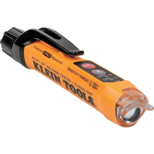 ■ 検電器 KLEIN TOOLS社 KLEIN 検電器（交流専用）LEDライト付 NCVT3P 1台【251-3037】【代引不可商品】【メール便1個まで対象商品】