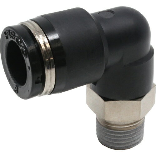 ■【3個までメール便で発送可能】[チューブ継手]（株）日本ピスコ PISCO チューブフィッティング エルボ 適合外径8mm 接続口径R1／8 1個【290-8972】【代引不可】