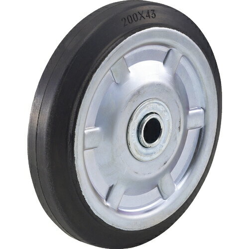 [二輪運搬車オプション]トラスコ中山（株） TRUSCO　二輪運搬車用車輪　Φ200ゴム車輪　2011／4011用　P200G 1個【303-3848】