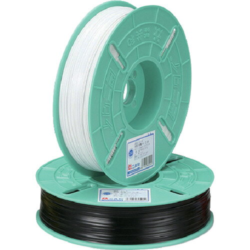 [ビニタイ]（株）共和　共和　PVCリール巻　4mm×600M　黒　QC-600-7A　1巻【494-6421】