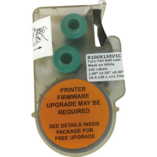 [ケーブル用ラベル]パンドウイットコーポレーション PANDUIT 熱転写ハンディプリンタ用回転ラベル 白 ..