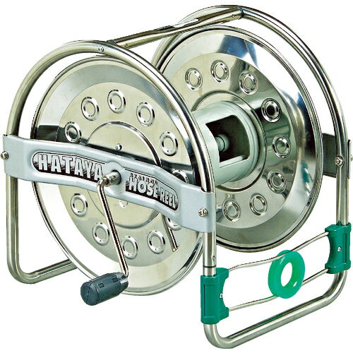 [ホースリール]（株）ハタヤリミテッド ハタヤ ステンノホースリール 20m巻用 リール本体のみ SSD-0 1台【370-4424】