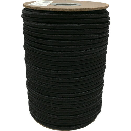 [ゴムバンド]（株）ユタカメイク ユタカ ゴム タイトゴムロープボビン巻 6φ×50m ブラック RT-31 1巻【7..