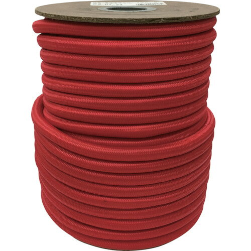 [ゴムバンド]（株）ユタカメイク ユタカ ゴム タイトゴムロープボビン巻 9φ×30m レッド RT-33 1個【794..
