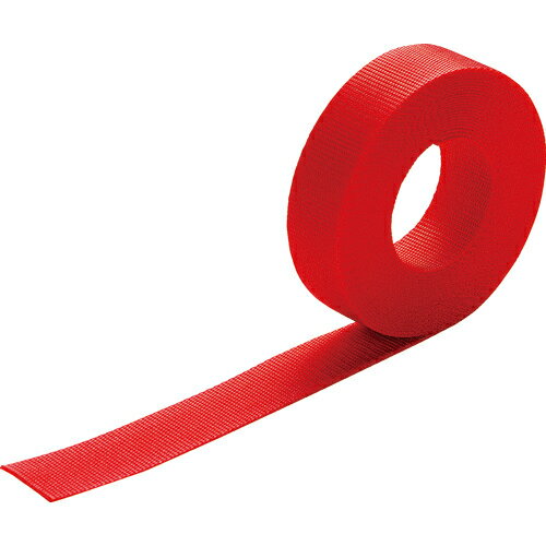 ■[結束ベルト]トラスコ中山（株） TRUSCO ナイロン平ベルト 1．2t×20mm×10m 赤 TNB2010-R 1巻【206-7100】【代引不可商品】【メール便1個まで対象商品】