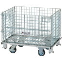 [メッシュパレット]【送料無料】トラスコ中山（株） TRUSCO　ネットパレット車輪付　900X650X755　500kg　TNP-2NS 1台【代引不可商品・メーカー直送】【北海道・沖縄送料別途】【smtb-KD】【法人様方のみのお取扱いとなります】