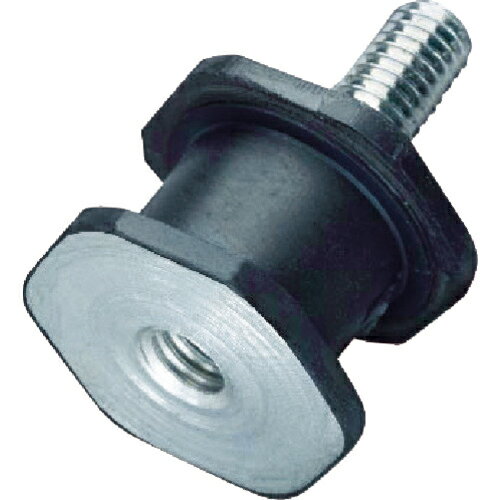 [防振材（取り付けタイプ）]トラスコ中山（株） TRUSCO 六角防振ゴム片ボルト 許容荷重95N TOH-2618S 1個【761-2371】