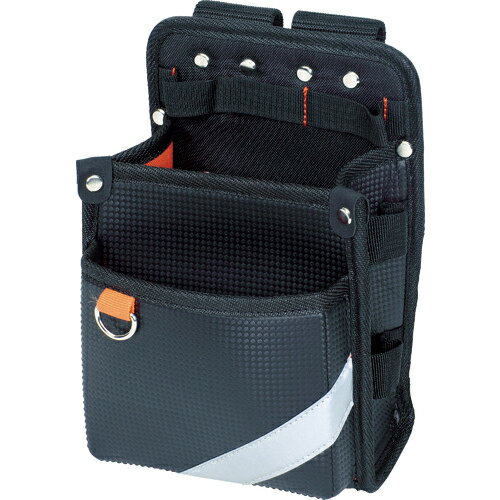 [腰袋]トラスコ中山（株） TRUSCO さわやか電工腰袋 2段薄型タイプ THMB-11 1個【767-4791】