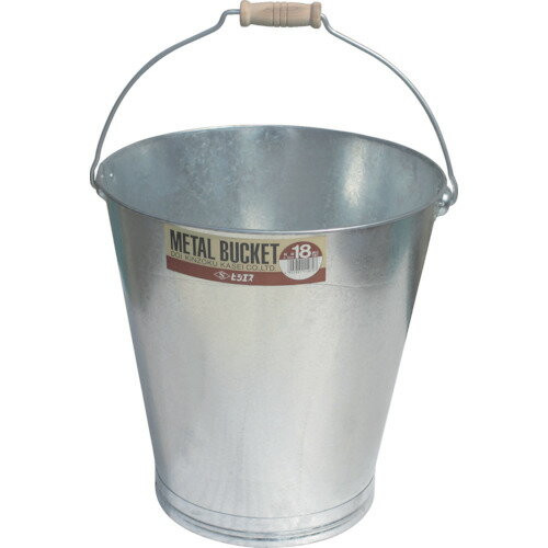 ★[バケツ]土井金属化成（株）　ヒシエス　トタン改良バケツ＃18　TKBK-18　1個【860-0052】【代引不可..