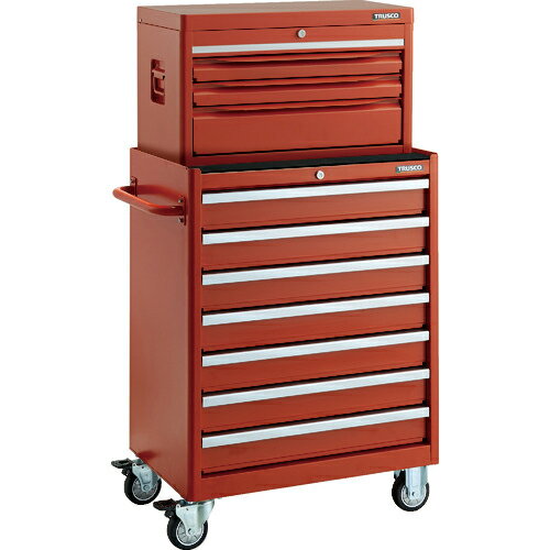 [スチール製ワゴン（キャビネットタイプ）]【送料無料】TRUSCO ローラーキャビネット 引出7段 100X7 TR..