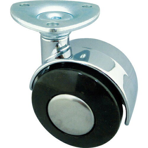 [プレート式双輪キャスター]（株）東信製作所 トーシン　プレート式双輪キャスター　50径　自在　U50-P 1個【404-1623】