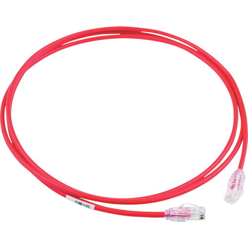 [LANケーブル]パンドウイットコーポレーション PANDUIT カテゴリ6A細径パッチコード 2m 赤 UTP28X2MRD 1本【785-3629】