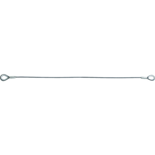 [ワイヤロープスリング]トラスコ中山（株） TRUSCO ワイヤロープスリング Eタイプ アルミロック 12mmX4m TWEL12S4 1本【837-0609】