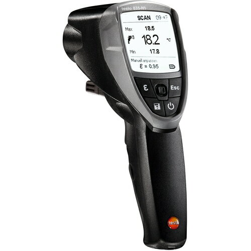 [放射温度計]【送料無料】（株）テストー TESTO 赤外放射温度計 testo 835-H1（気体温湿度センサ付き） TESTO835-H1 1個【438-7040】【北海道・沖縄送料別途】【smtb-KD】