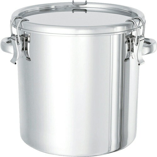 [ステンレスタンク]【送料無料】日東金属工業（株） 日東　ステンレスタンク　テーパー付キャッチクリップ式密閉タンク（フタ付）10L　TP-CTH-24 1個【509-5913】【北海道・沖縄送料別途】【smtb-KD】