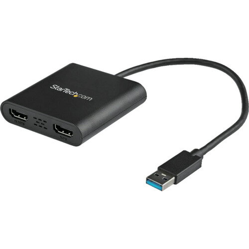 [変換アダプタ]STARTECH．COM社 StarTech ディスプレイアダプター／USB−A − 2x HDMI／USB 3．0／Winのみ対応 USB32HD2 1個