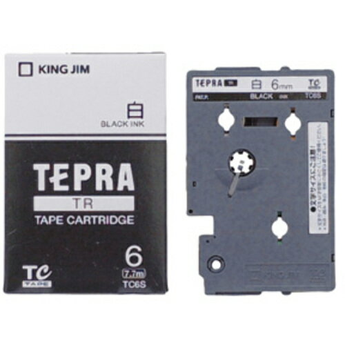 [ラベルプリンタ用テープカートリッジ]（株）キングジム KING JIM テープカートリッジ・白ラベル 6mm 1..