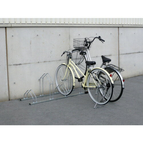 [自転車スタンド]（株）ダイケン DAIKEN 平置き自転車ラック前輪差込式サイクルスタンド 4台収容ピッチ400 CS-M4 1台【461-8963】【代引不可商品・メーカー直送】【別途運賃必要なためご連絡いたします。】