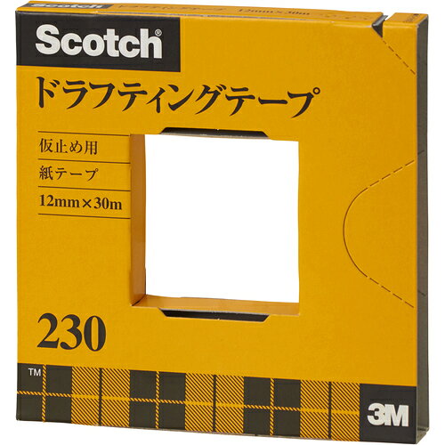 ■[事務用テープ]スリーエム ジャパン（株） 3M ドラフティングテープ 18mmX30m 230-3-18 1巻【407-1549】【代引不可商品】【メール便1個まで対象商品】