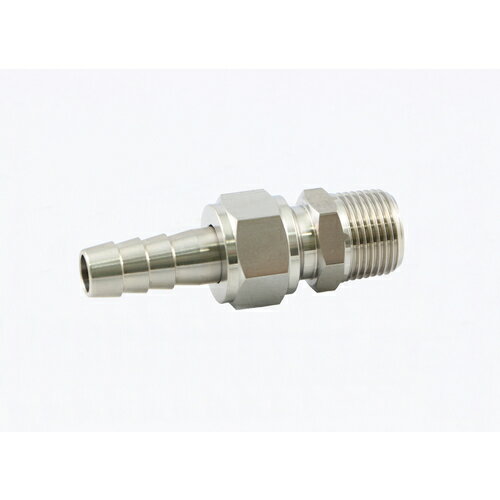 [配管継手]アソー（株） ASOH　SUS　ホースジョイント　PT1／2×Φ16　HS-7416 1個【382-4128】