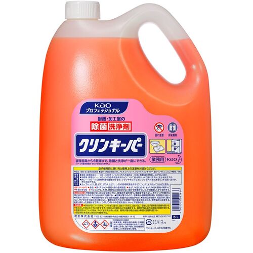 [厨房機器洗剤]花王（株） Kao 業務用クリンキーパー 5L 052636 1個【400-5015】