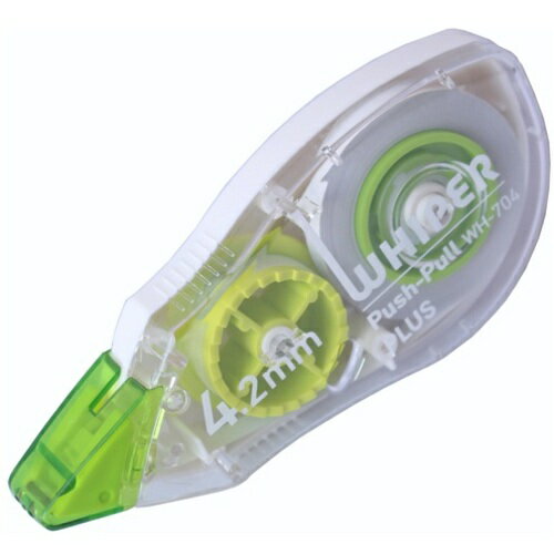 ■[修正テープ]プラス（株） PLUS 49961）修正テープ 使い切りタイプ12m幅4．2mm WH-704 1個【407-8233】【代引不可商品】【メール便1個まで対象商品】