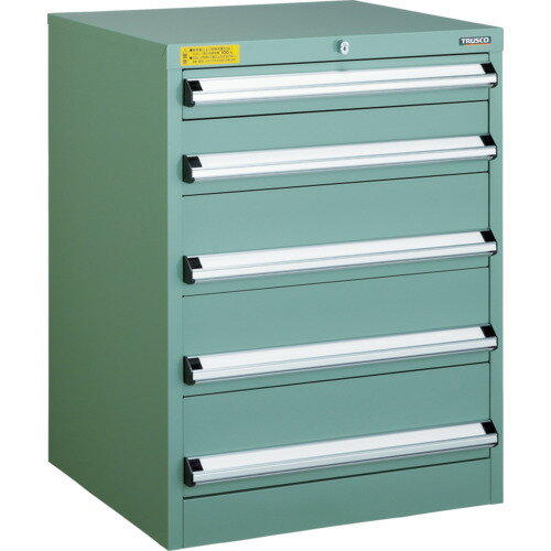 [中量キャビネット]トラスコ中山（株） TRUSCO VE7S型中量キャビネット 700×550×H800 引出5段 1台【代..