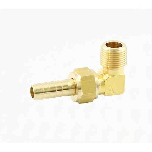 ■[配管継手]アソー（株） ASOH　L型ホースジョイント　PT3／8×Φ16 HL-1316 1個【515-5908】【代引不可商品】【メール便1個まで対象商品】