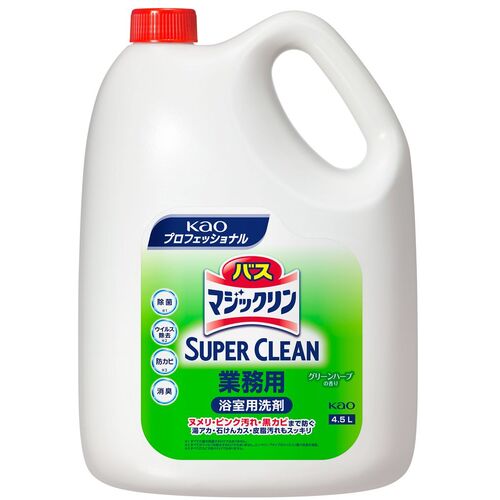 [住居用洗剤]花王（株） Kao 業務用バスマジックリン 除菌消臭プラス 4．5L 511706 1個【828-0734】