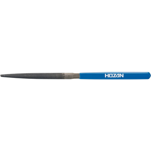 ■[鉄工用ヤスリ]【各種金属・樹脂などの研削加工に！】ホーザン（株） HOZAN グリップ付ヤスリ 半丸 中目 K-161 1本【810-7120】【代引不可商品】【メール便1個まで対象商品】