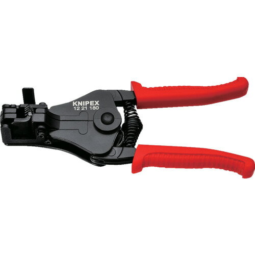 [ワイヤストリッパー（メカタイプ）]【送料無料】KNIPEX社 KNIPEX ワイヤーストリッパー 180mm 1221-180 1丁【446-7205】【北海道・沖縄送料別途】【smtb-KD】