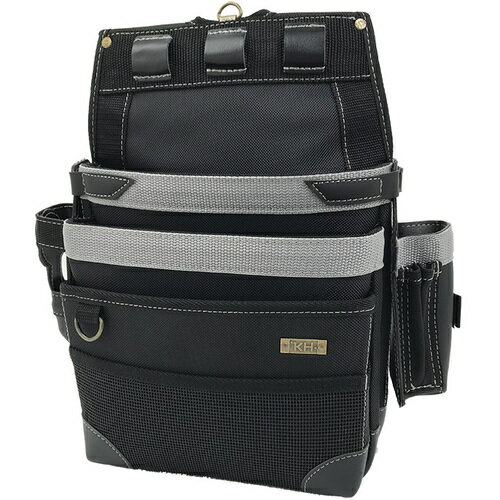 [腰袋]（株）基陽 KH 1680D 超軽量シリーズ ネイルバッグ 曲尺入り付 24208 1個【770-7339】