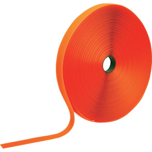 [結束テープ]トラスコ中山（株） TRUSCO フリーマジック［［R下］］結束テープ片面蛍光オレンジ25mm25m MKT25BLOR 1巻【859-0911】