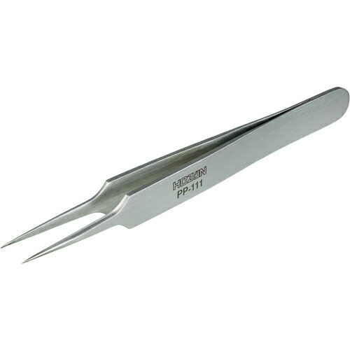 ■【3個までメール便で発送可能】[ステンレス製ピンセット]【コストパフォーマンスに優れた完全非磁性ピンセット！】ホーザン（株） HOZAN ピンセット 全長115mm PP-111 1本【114-8636】【代引不可】