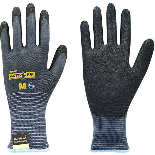 ■[ニトリルゴム背抜き手袋]（株）東和コーポレーション トワロン　ニトリル背抜き手袋　アクティブグリップ　M　581-M 1双【324-7040】【代引不可商品】【メール便1個まで対象商品】