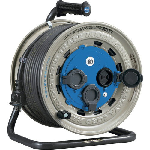 [コードリール（単相100V・防雨型）]（株）ハタヤリミテッド ハタヤ 屋外用 サンタイガーレインボーリ..