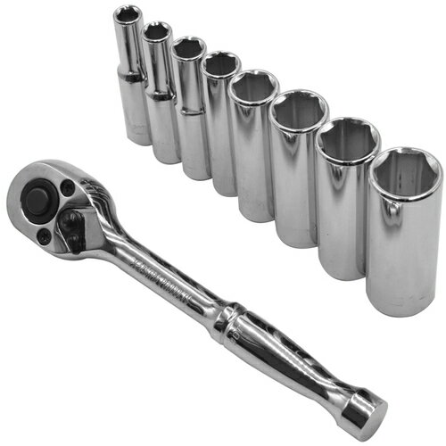 [ラチェットハンドルセット]（株）ワールドツール アストロプロダクツ 1／4DR ラチェットセット ディー..