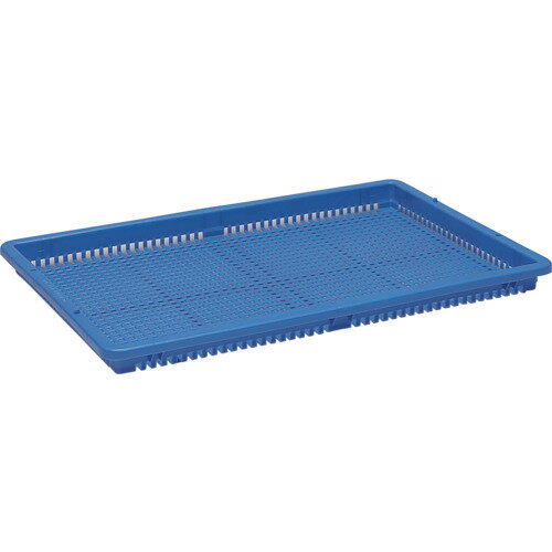 ★[メッシュボックス]（株）サンコープラスチック SANKO pla 559516 ワイドバスケット B ブルー 55951 1台【362-3059】【代引不可商品】
