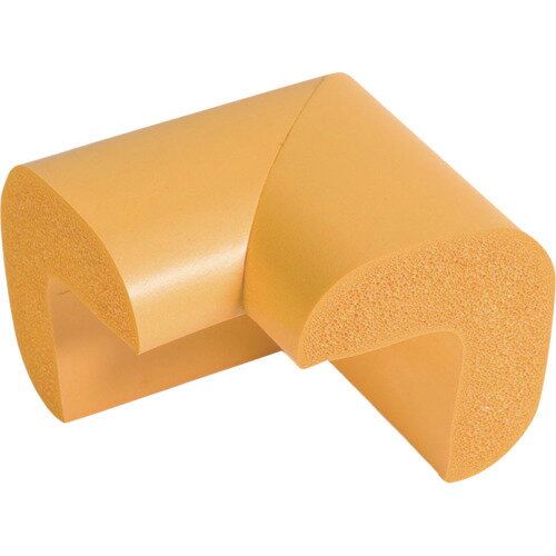 [クッション（L字型）]（株）カーボーイ CAR－BOY 安心クッション コーナー用 大 イエロー 1本【854-7788】