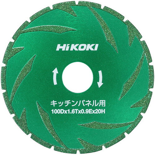 【特長】●側面ダイヤを採用してます。●キッチンパネル材をコバ欠け、バリを出さずにキレイに切断できます。●押出し成形セメント板にも使用できます。【用途】●キッチンパネル・成形セメント板の切断に。【仕様】●外径(mm)：100●刃厚(mm)：1.6●穴径(mm)：20●最高使用回転数(rpm)：14500●個装梱包外寸(縦)(mm)：197●個装梱包外寸(横)(mm)：135●個装梱包外寸(高)(mm)：10●厚さ(鋸身厚)(mm)：0.9【仕様2】●集じん丸のこ用チップソー●適用機種：C4YA2、C4YB、C4YC、C5YE、C3605DYB/DYC、(旧形：C4YA1)【材質／仕上】●台座：工具鋼●チップ：ダイヤ【セット内容／付属品】●φ20mmカラー(0037-1198)【注意】●日立工機(株)のブランドは、2018年10月「HiKOKI」に変わりました。【原産国（名称）】日本【質量】96.000【質量単位】G【JANコード】4549115147843【メーカー名】工機ホールディングス（株）【関連キーワード：ものづくりのがんばり屋楽天市場店 電動・油圧・空圧工具切断用品 チップソーチップソー（建材用）Hitachi Koki Co., Ltd. HiKOKITip SawElectric/Hydraulic/Pneumatic ToolsCutting SuppliesTip Saws】