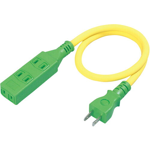 [延長コード]日動工業（株） NICHIDO ショートタップ ストレートタップ ソフト電線0．5m 1本【368-6698】
