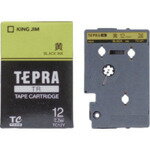 King Jim （Tepra） - [ラベルプリンタ用テープカートリッジ]（株）キングジム KING JIM テープカートリッジ・黄ラベル 12mm 1個【129-7545】
