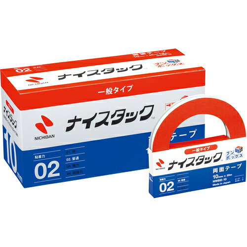 [セロハンテープ]ニチバン（株） ニチバン 両面テープ ナイスタック NWBB－10 10mmX20m （12個入） NWBB-10 1箱
