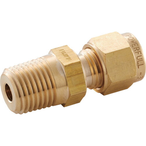 [くい込み管継手（ユニオン）]（株）フジキン Fujikin　黄銅製パワフルロック継手＿4．9MPa＿PDW PDWH-6.35B-R 1個【655-0898】