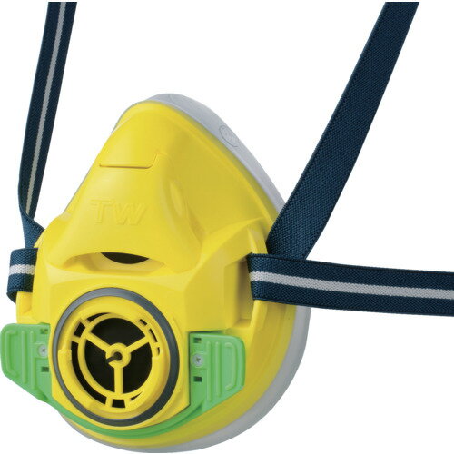 [防じん・防毒兼用マスク]（株）重松製作所 シゲマツ 防じん・防毒マスク TW01SC イエロー M（11973） ..